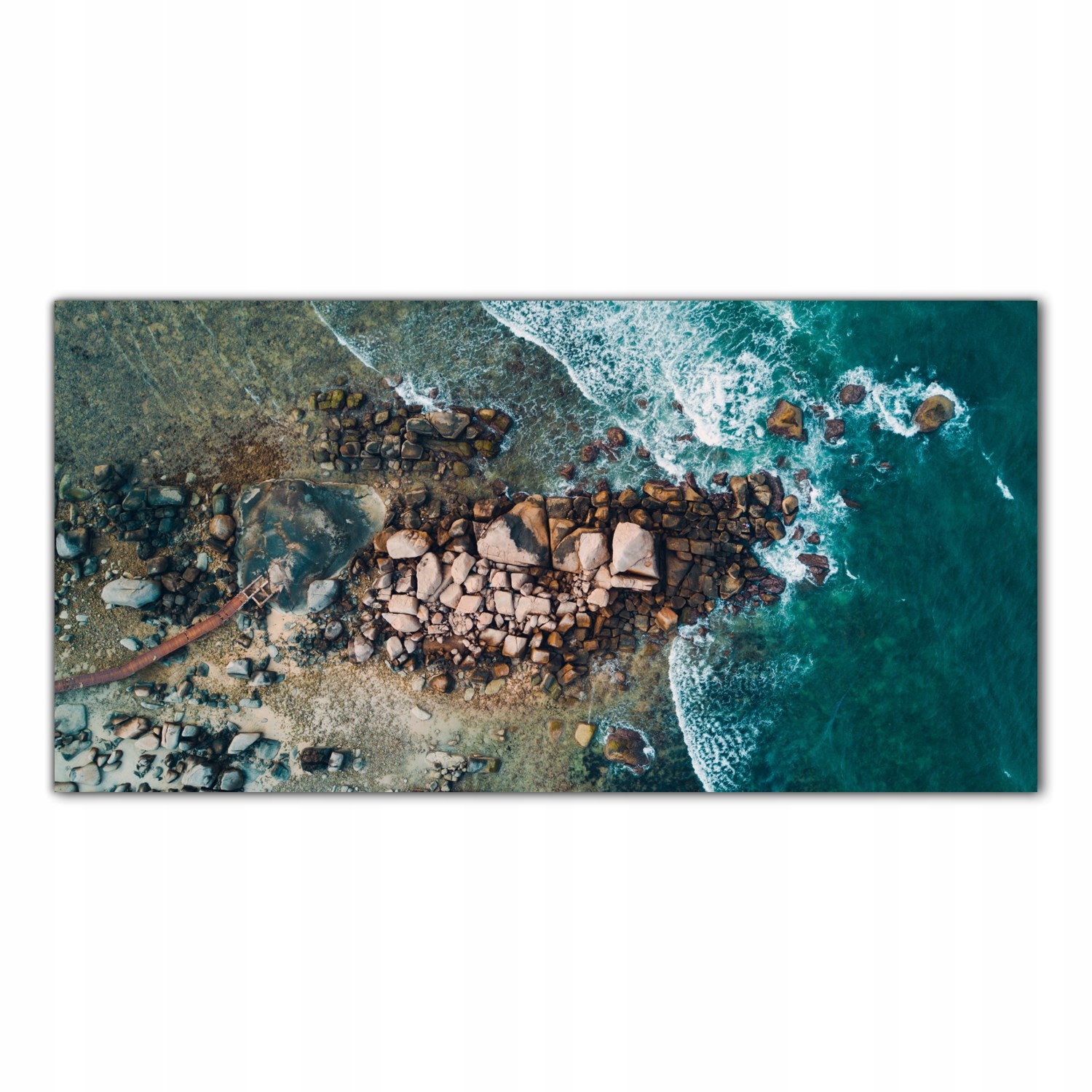 Ocean Krajina 120x60 Tvrzené sklo do kuchyně