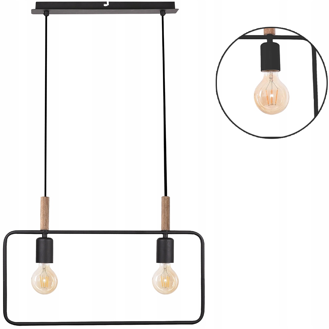Moderní černá závěsná Lampa Lustrová