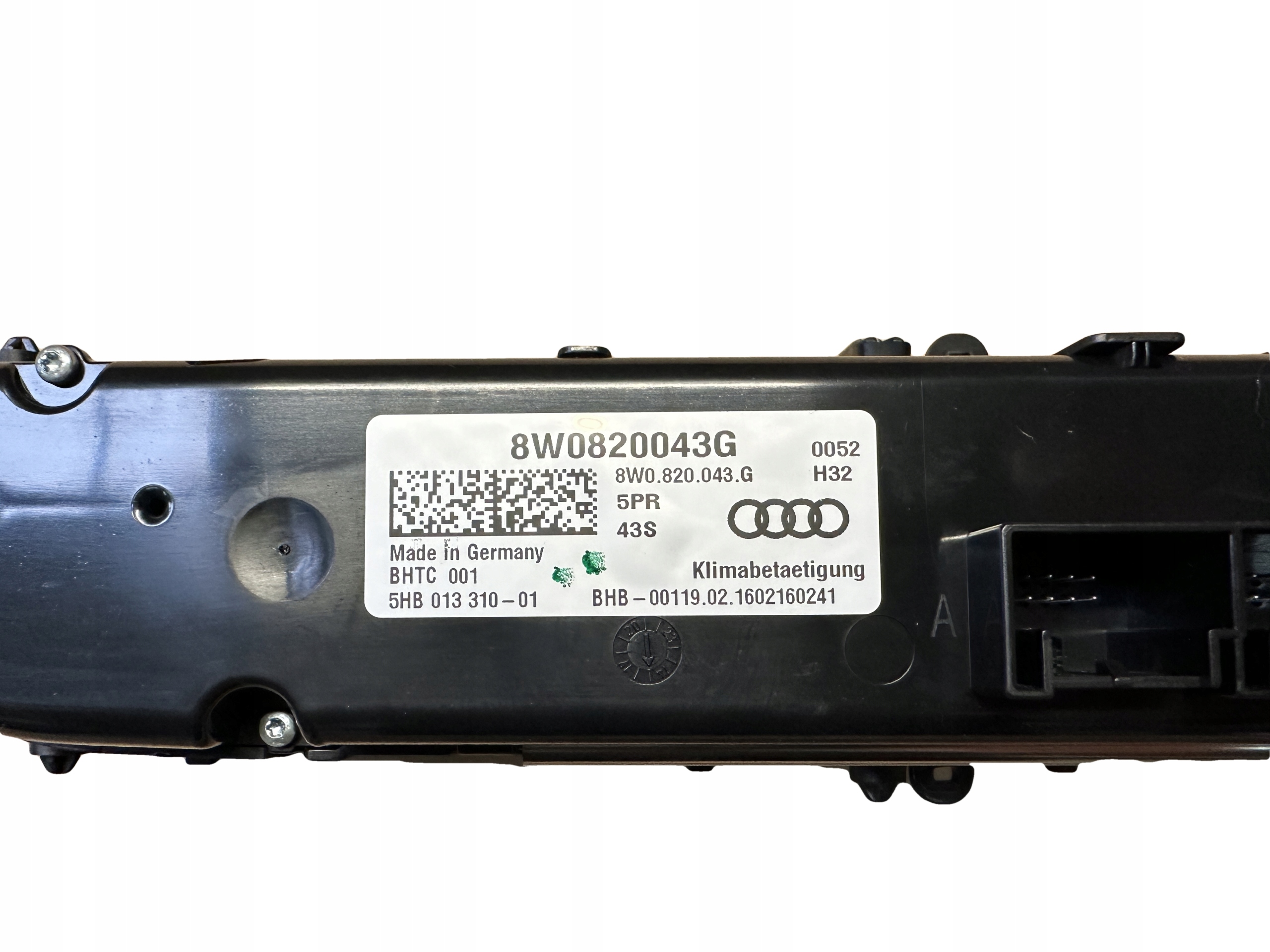 AUDI A4 A5 8W B9 Unite commande clima 8W0820043G