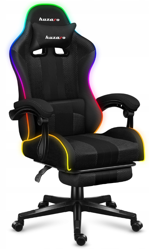 

Fotel Gamingowy Gracza obrotowy Huzaro Rgb Pilot