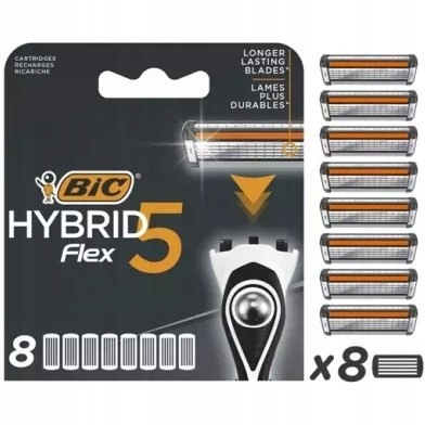 Náplně do holicího strojku Flex 5 Hybrid blistr 8 kusů Bic 502341 Bic