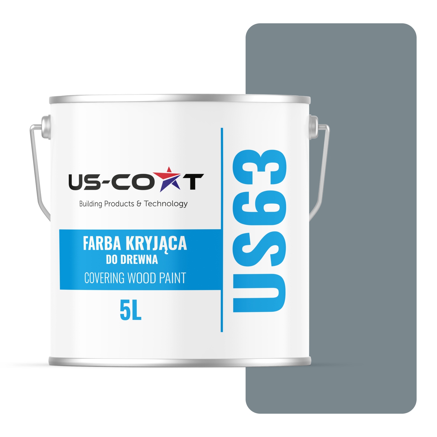 Barva Na Dřevo Kryjící Dveře Renovace Veverka Šedá RAL7000 Mat 5L