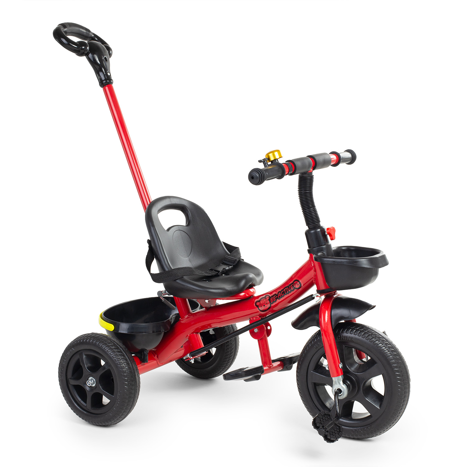 Rowerek Trójkołowy Dziecięcy Pchacz Jeździk Dla Dzieci Pasem Bezpieczeństwa