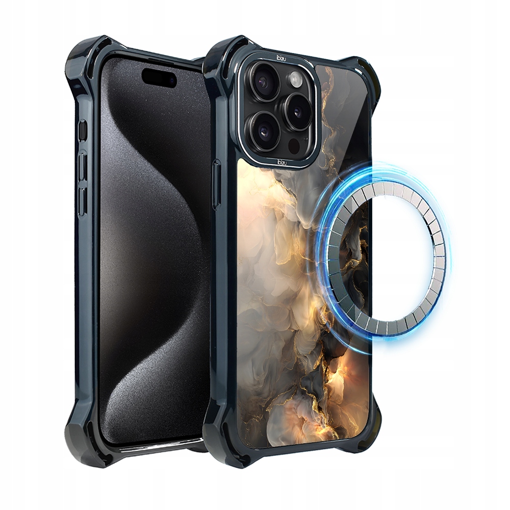 Pouzdro iPhone 15 Pro Ibizu DropGuard Ultra s MagSafe, Stardust