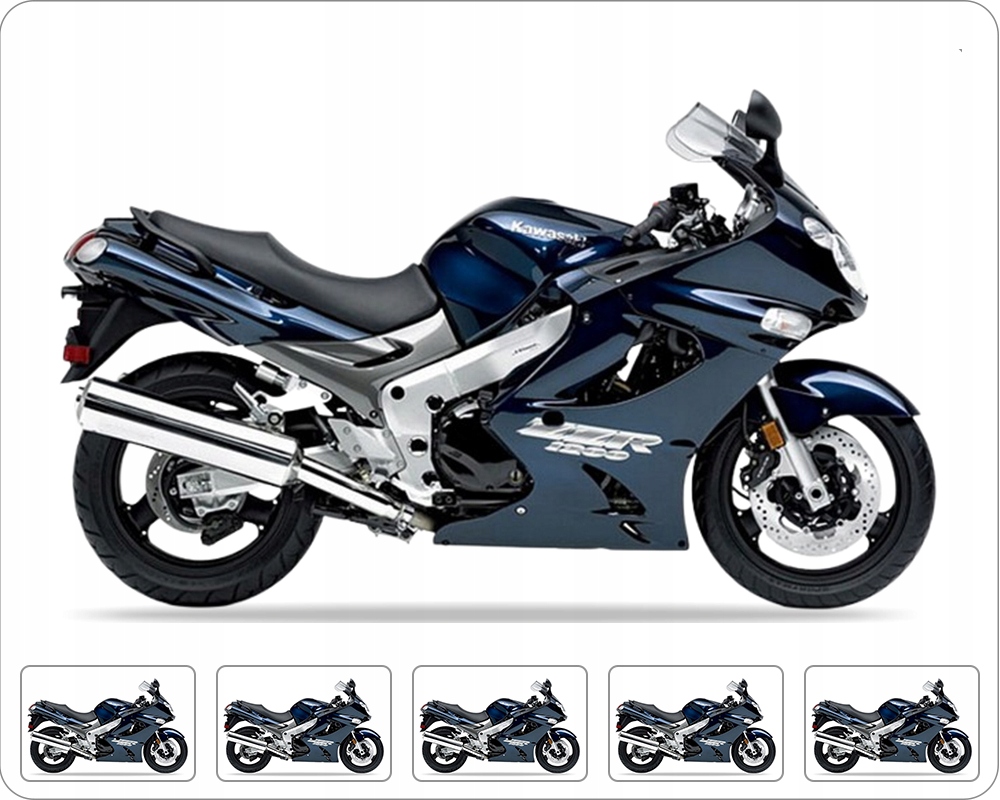 Samolepky Na Motocykl Juula Pro Kawasaki Zzr 1200 2005 Ocean Modré 726