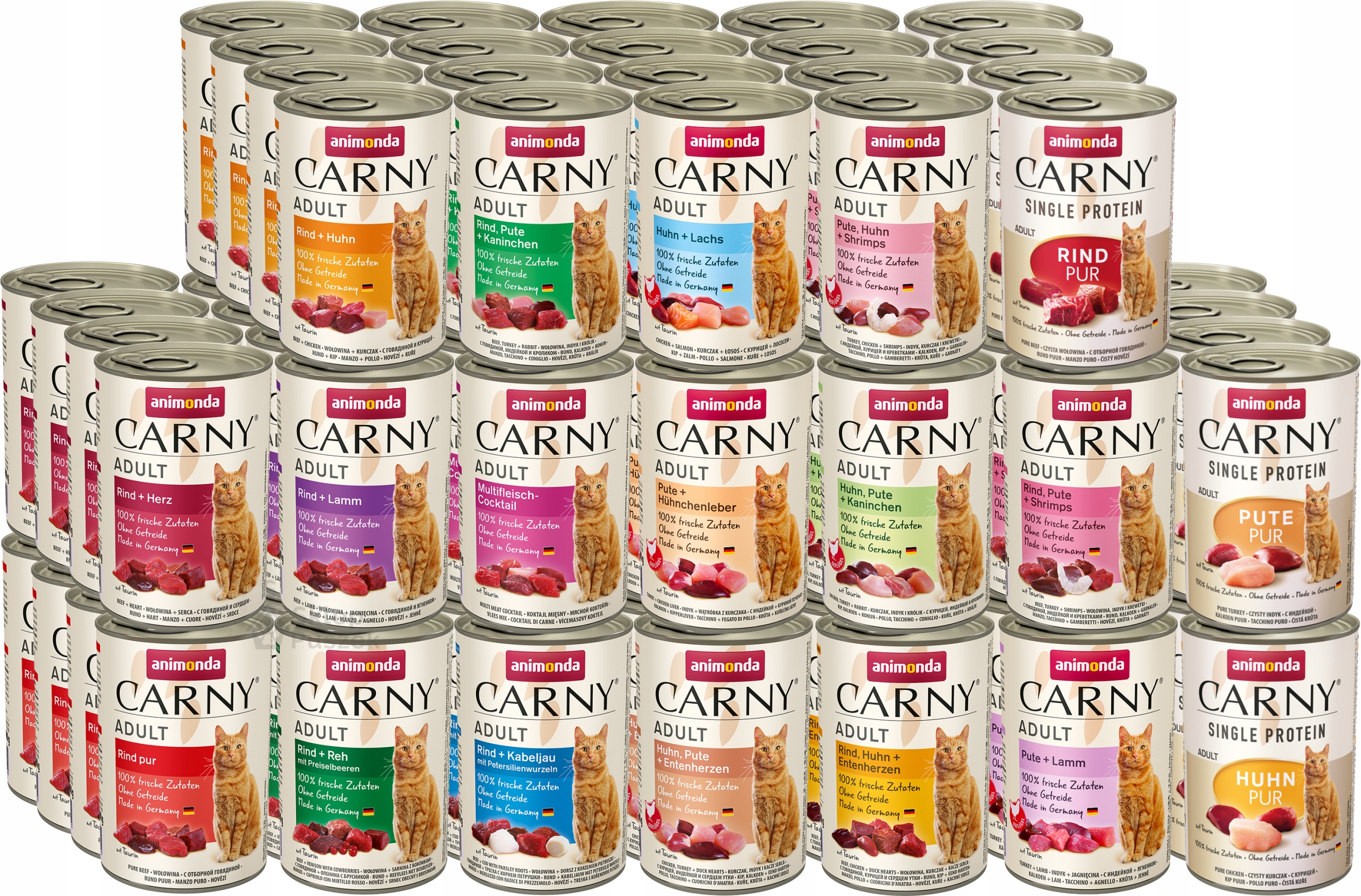 Animonda Carny Adult Single Protein MIX Všech 19 příchutí! 400 g x 76 g