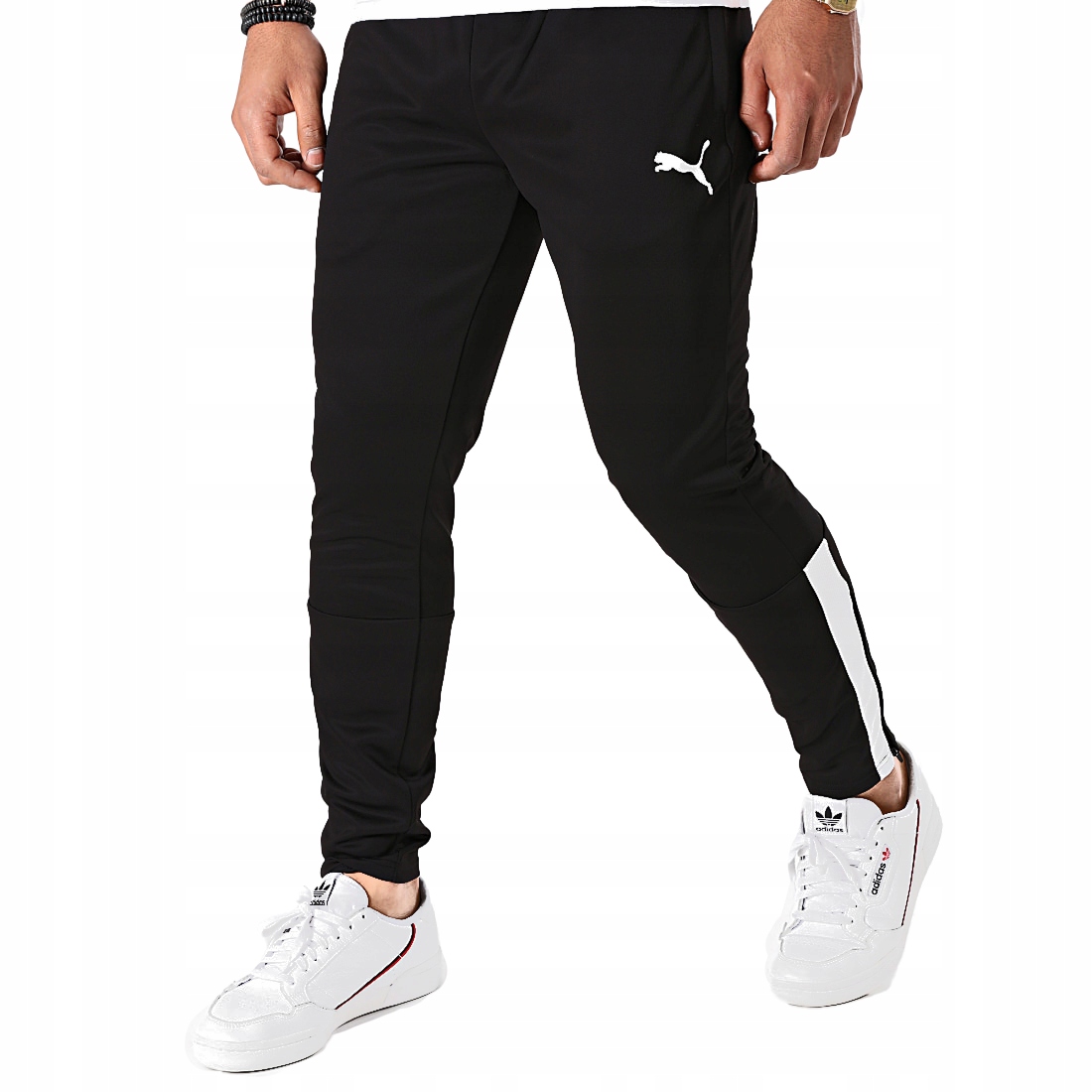 3351 Spodnie Puma Męskie Zapinane Kieszenie Sportowe Drycell Czarne M