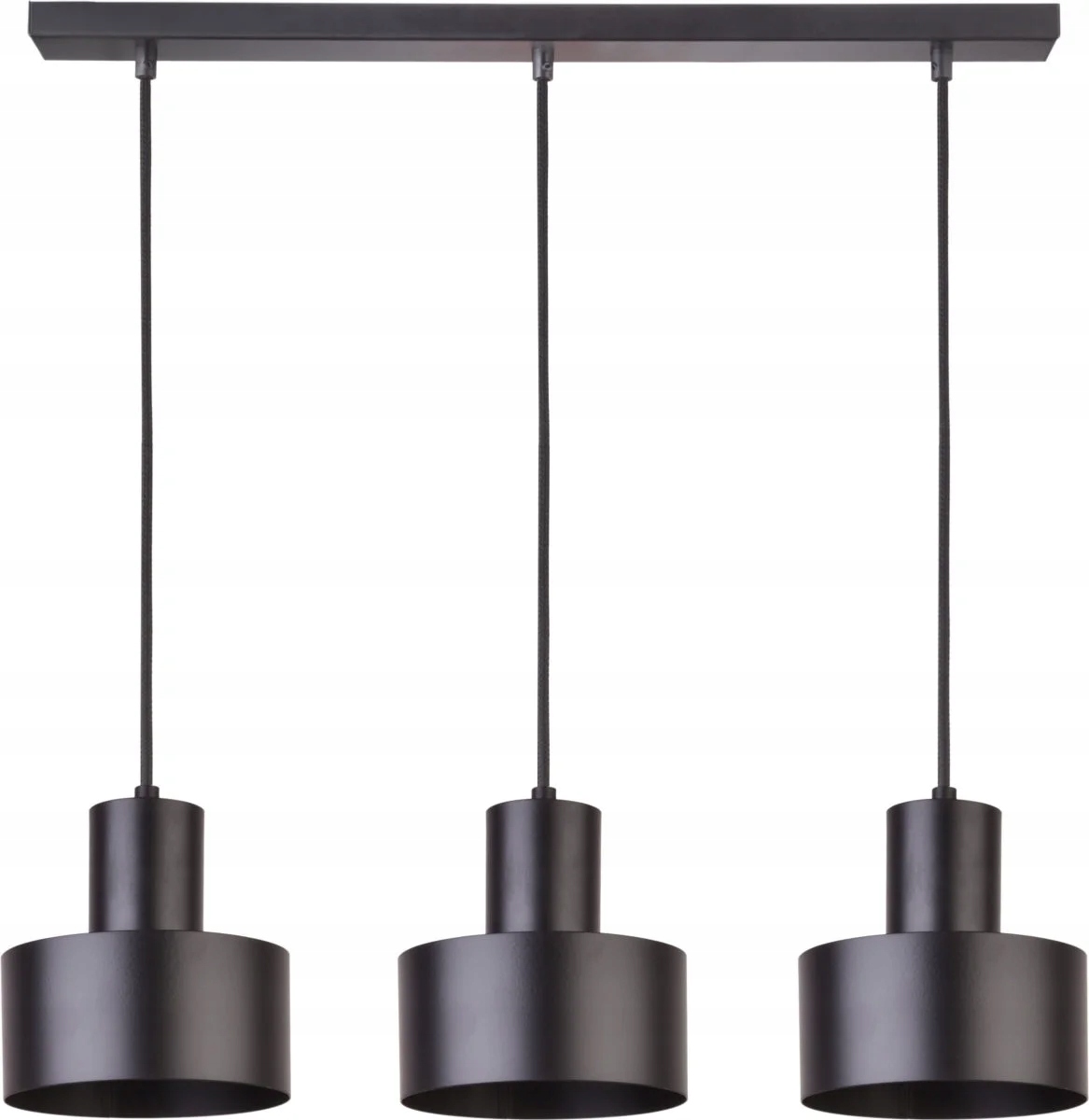 Závesná čierna minimalistická lampa Rif 3xE27 15W Sigma Lighting