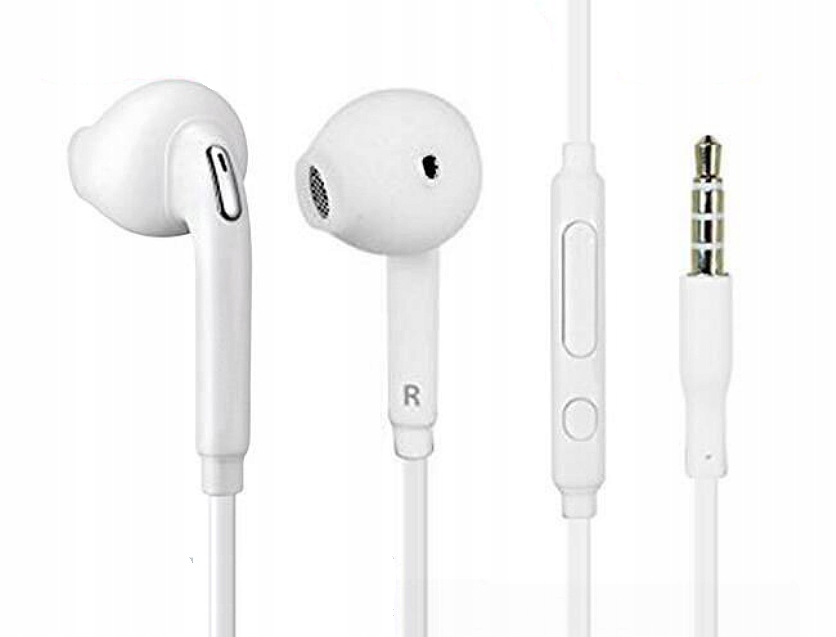 

Słuchawki Z Mikrofonem 3,5mm Do Samsung Sony białe