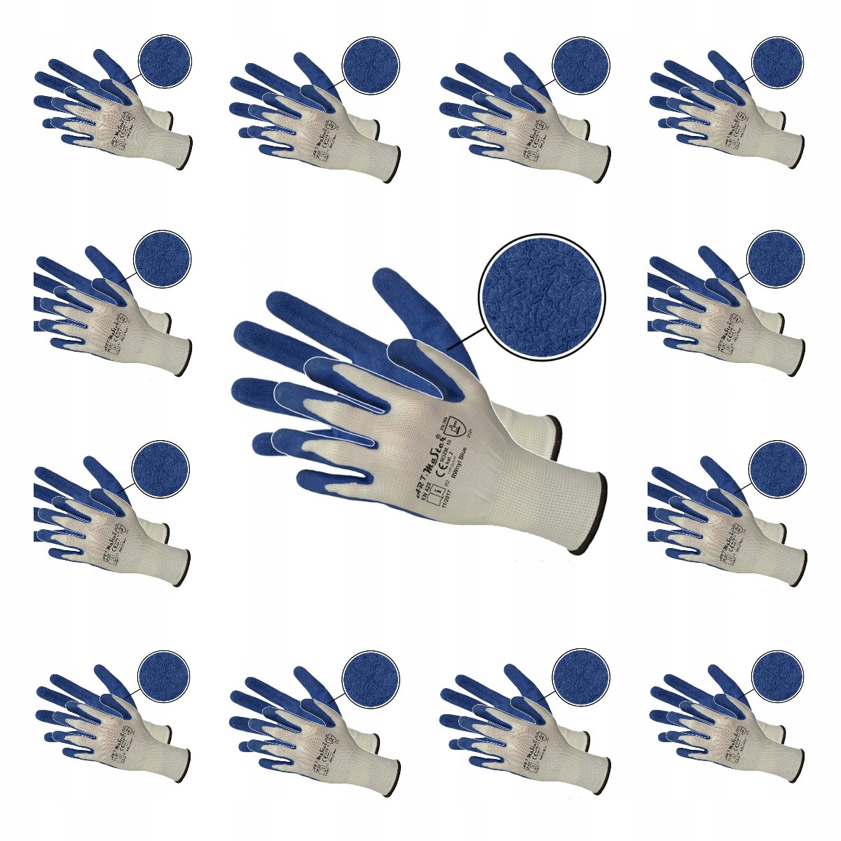 

Rękawice ochronne Rwnyl Blue Rozmiar: 8 12 par