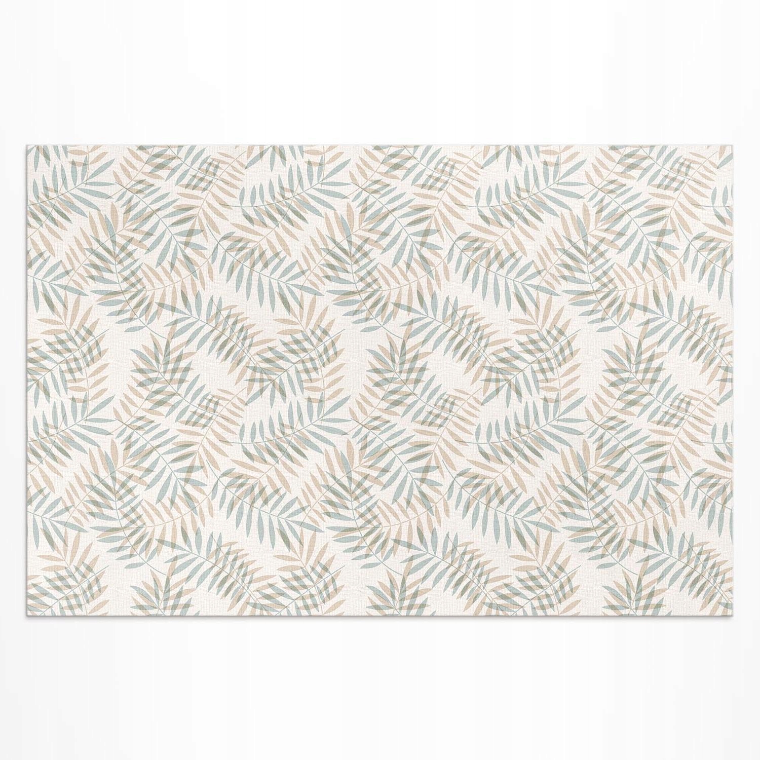 Koberec Vinyl Outdoor Rozmer: 120 x 80 cm Jemné tropické listy, boho vzor