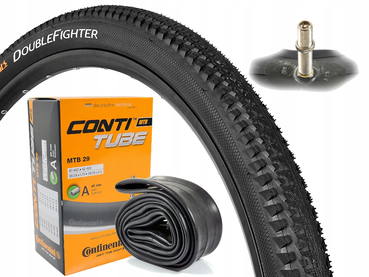 Pneumatika Double Fighter III 29" x 2,0" 50-622+ duše ventil Auto Continental