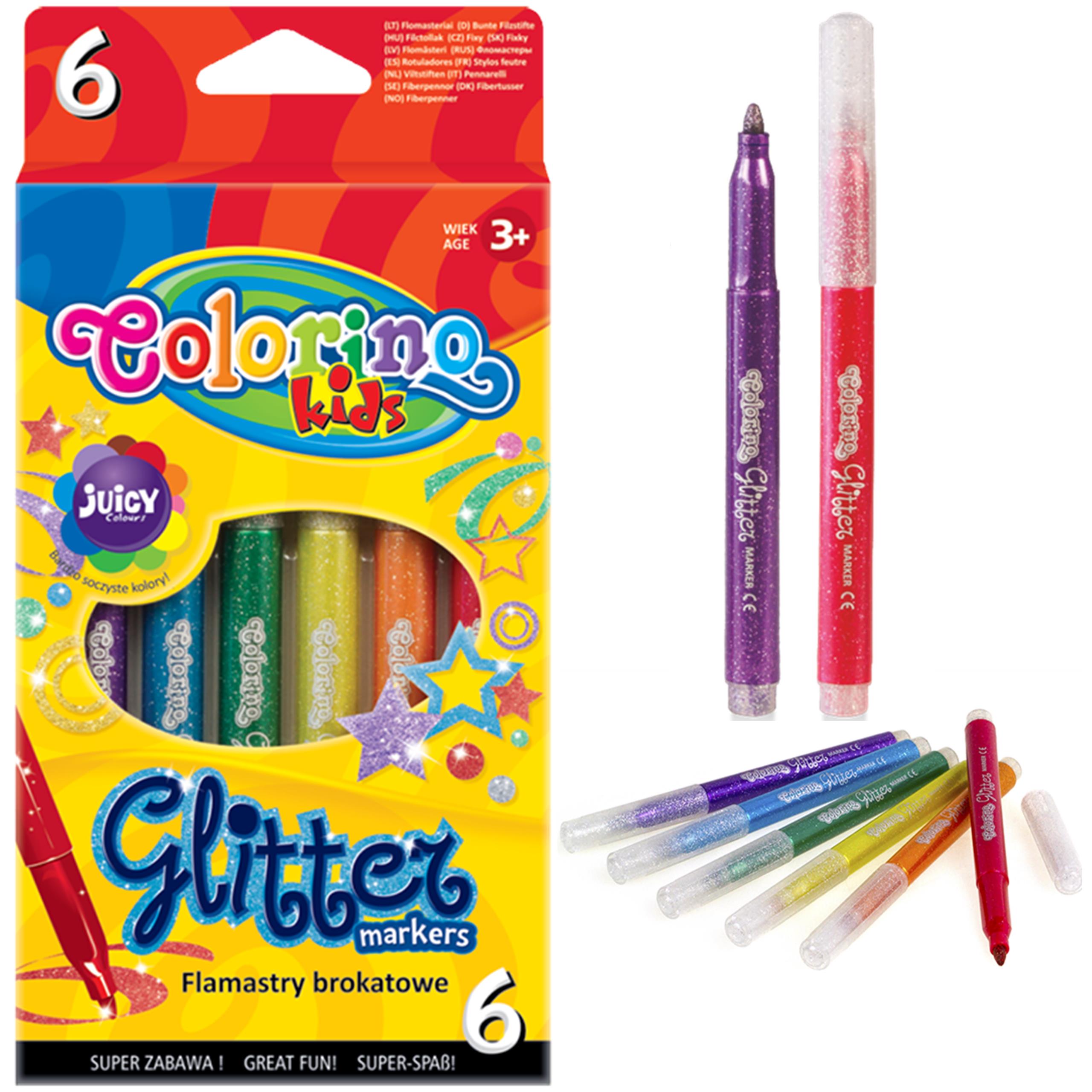 MARKERY BROKATOWE COLORINO MAZAKI FLAMASTRY PISAKI