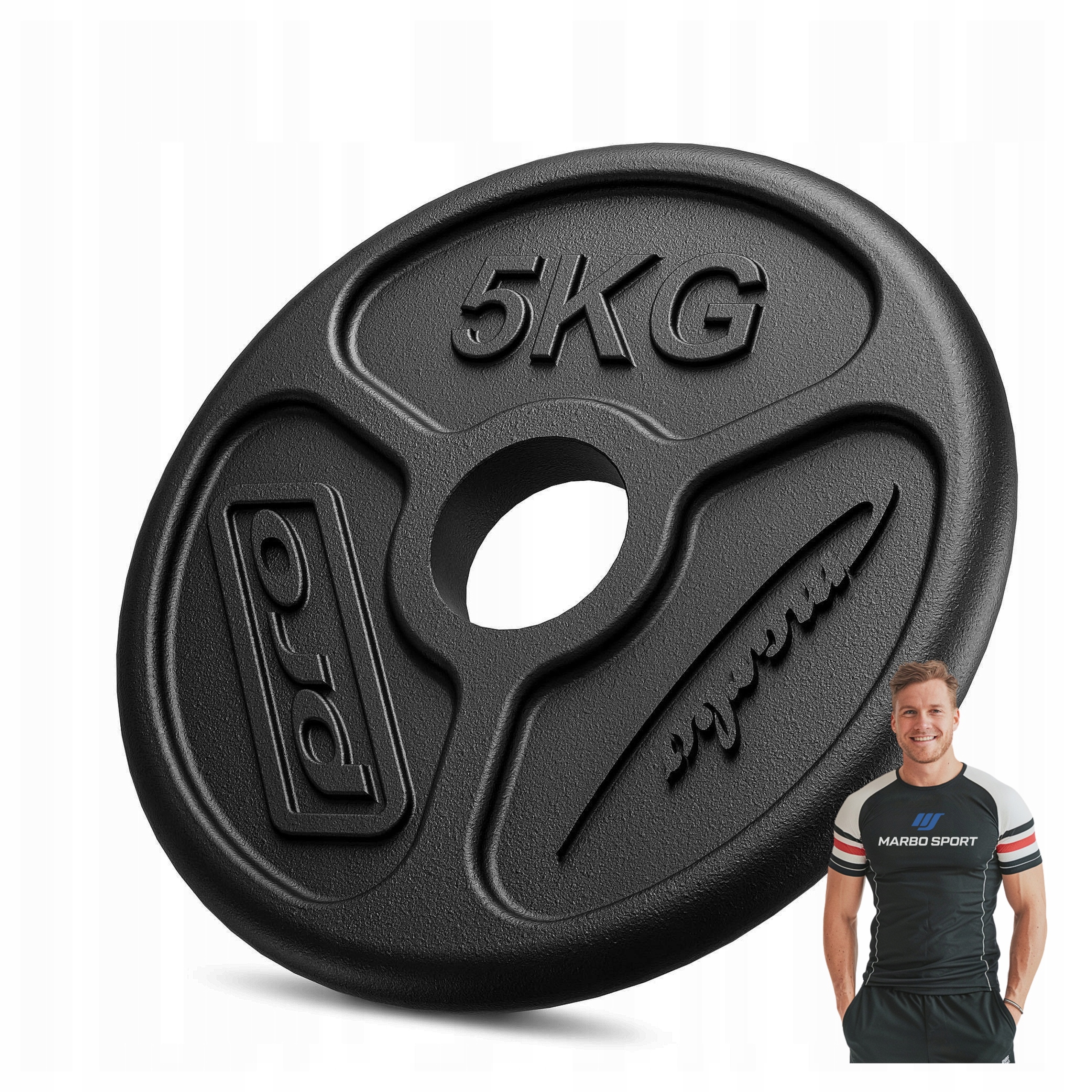 Obciążenie Olimpijskie Żeliwne 5kg Marbo-Sport MW-O5-OLI