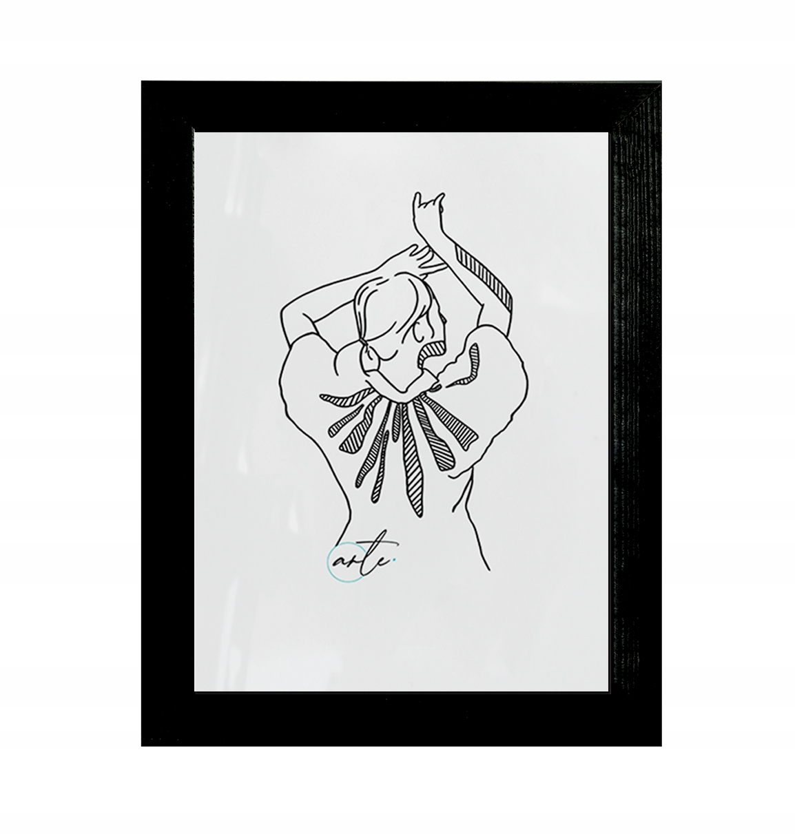 

Ramka z drewna A4 Sosna czarny 21x29,7