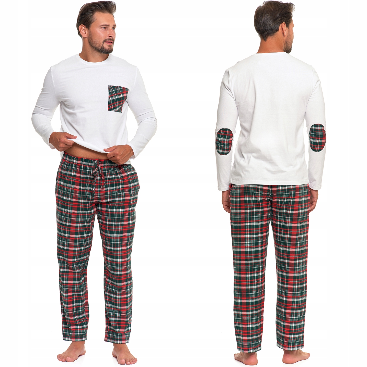 Moraj PDM6900-001 bavlna dlouhý rukáv dlouhé kalhoty kostkované XL Pyžamo