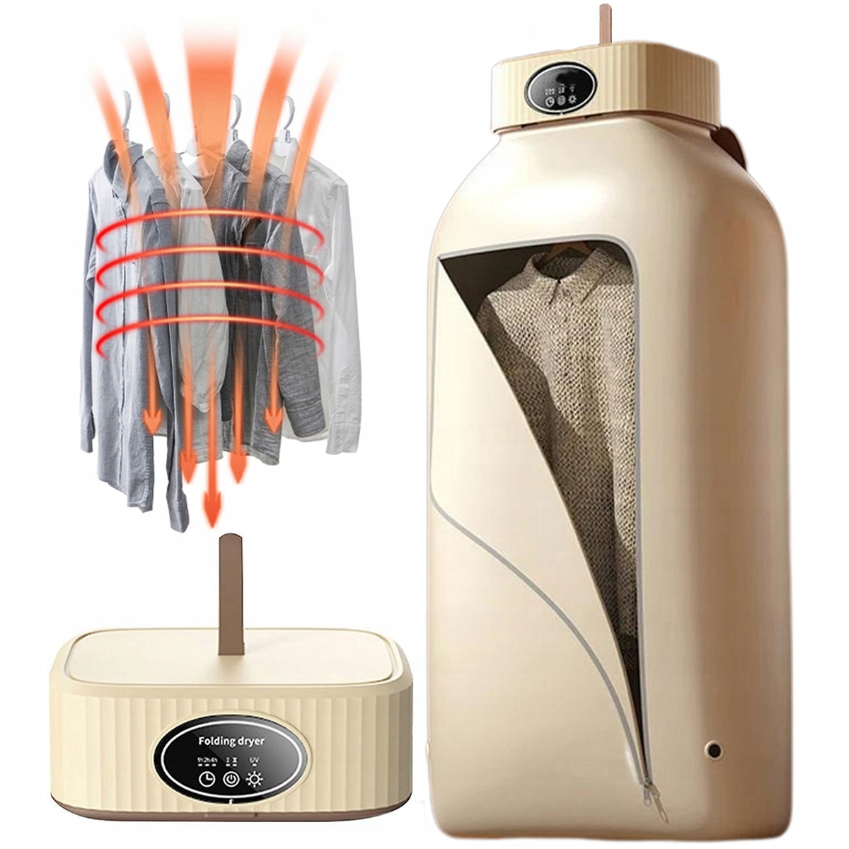 Levně Elektrický Přenosný Závěsný Sušák Prádla 600 W