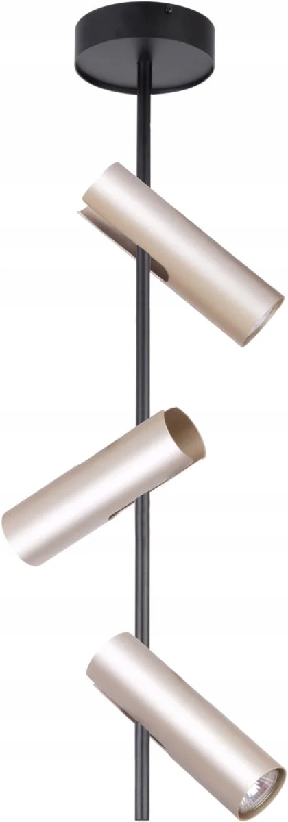 Nástěnný/stropní reflektor 3xGU10 černo-zlatý, moderní Sigma Lighting