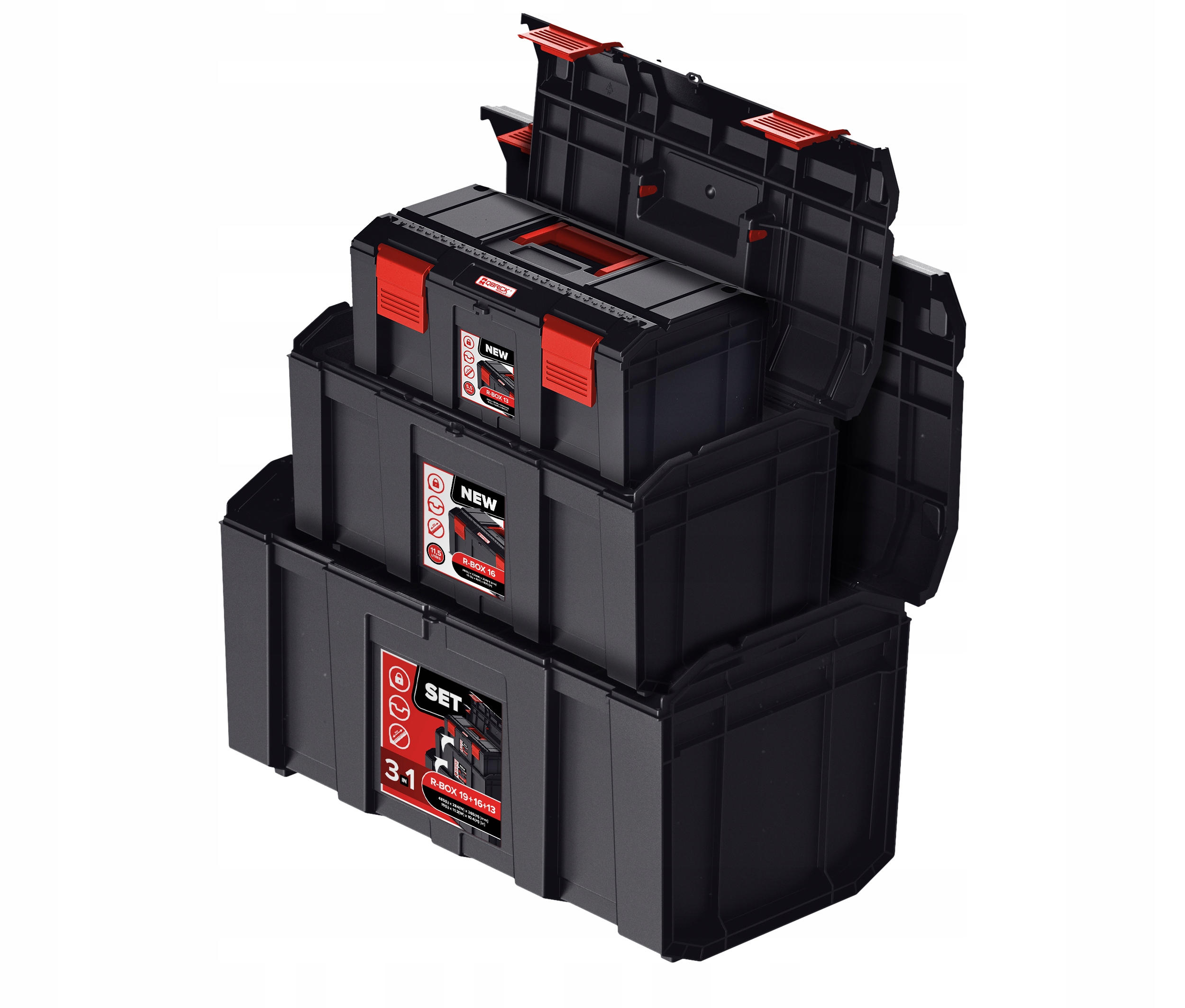 

Skrzynki Na Narzędzia Qbrick Set R-BOX19+ 16 13