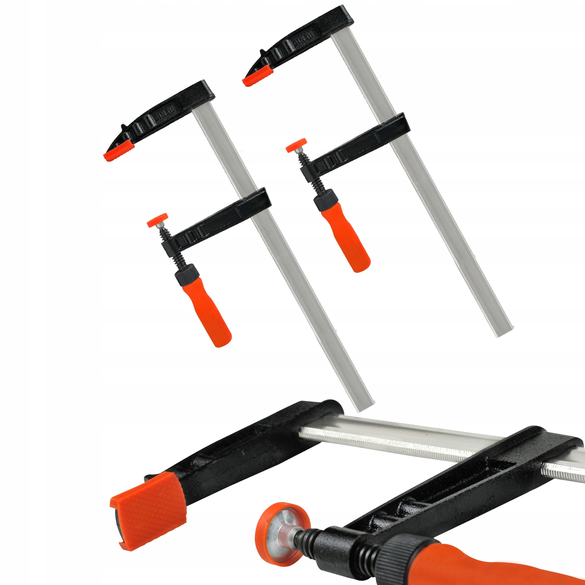 Ścisk Ściski Stolarski Śrubowy Zacisk 120X500 MM 2 Sztuki