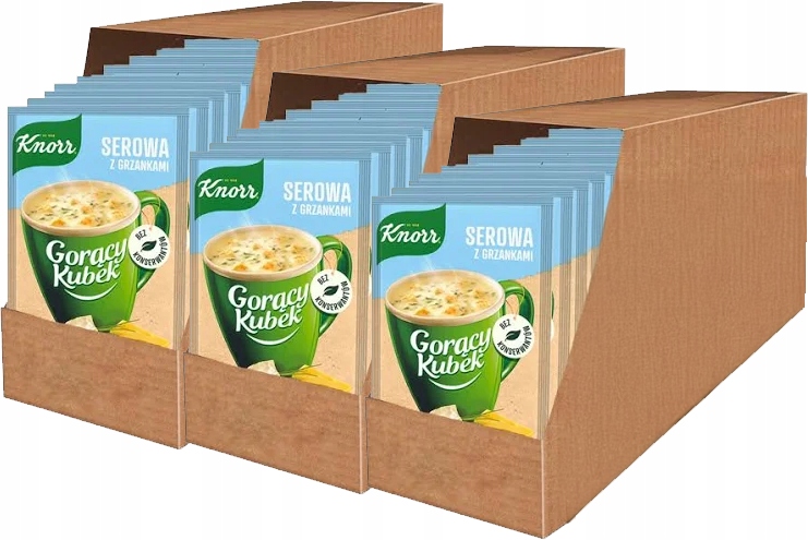 Knorr Gorący Kubek Serowa z grzankami 22 g x96