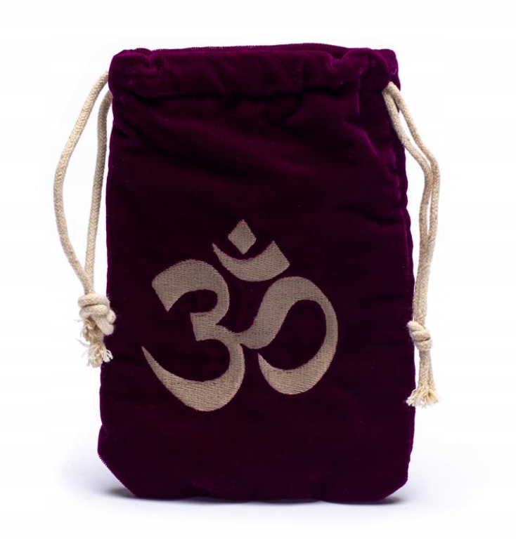 AKSAMITNY WOREK NA KARTY SYMBOL OM