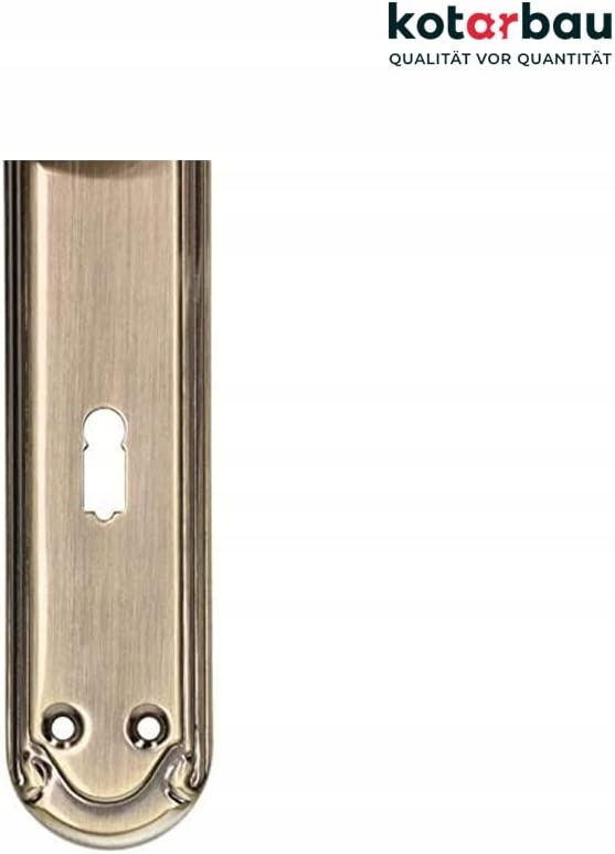 KLAMKA DRZWIOWA PATYNA DŁUGI SZYLD DRZWI 72 KLUCZ Kolor patyna