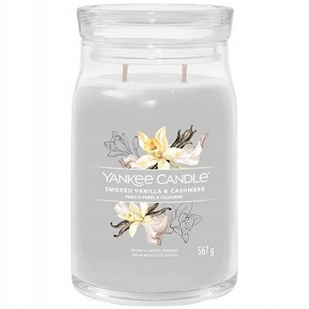 Yankee Candle Vonná svíčka Smoked Vanilla & Cashmere Signature (uzená vanilka