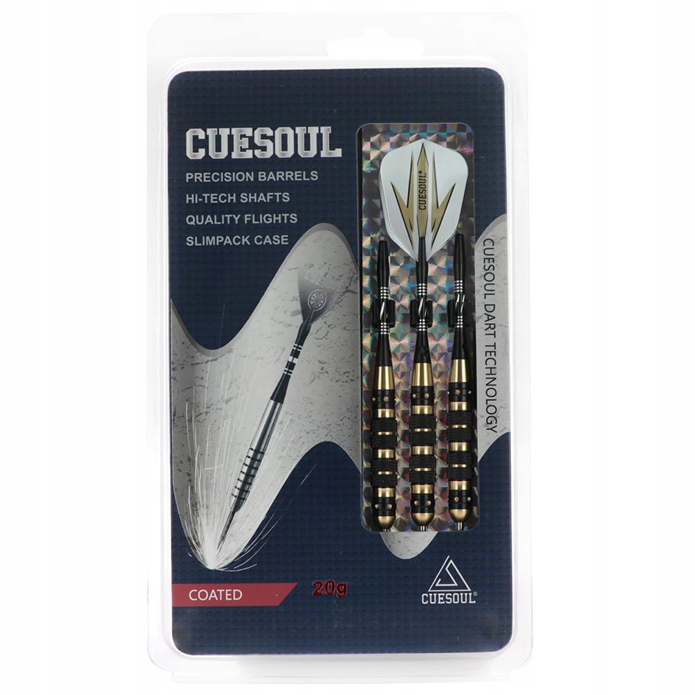 CUESOUL RZUTKI STALOWE 20G CZARNA POWŁOKA MOSIĘŻNY LUF 3 SZTUKI — miniatura 7