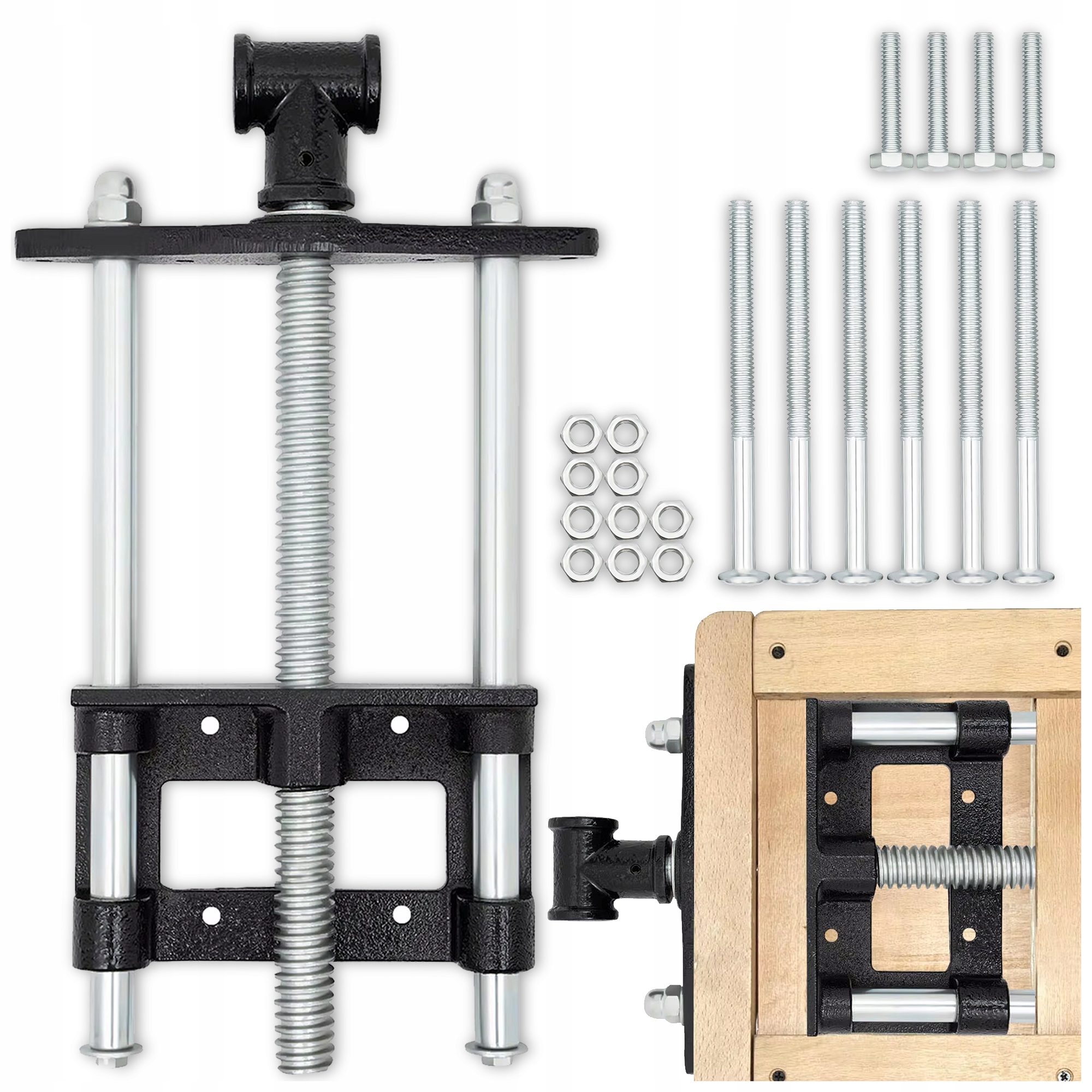 Profesjonalny Zacisk Imadło Czołowe Do Stołu Stolarskiego Do Strugnicy 7"