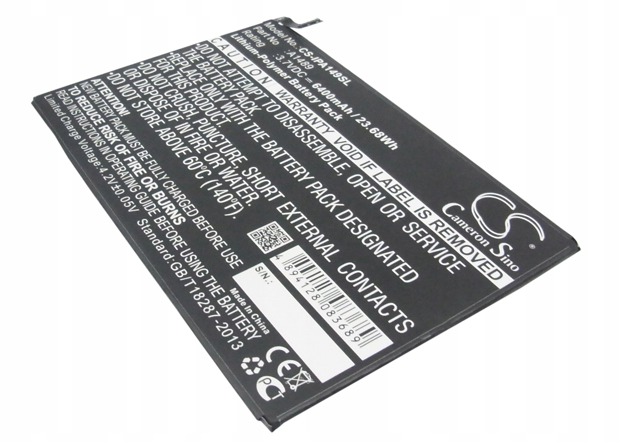 Baterie Akumulátor pro iPad Mini 3 A1599 A1600 A1601 3G A1489 A1490 6400mAh
