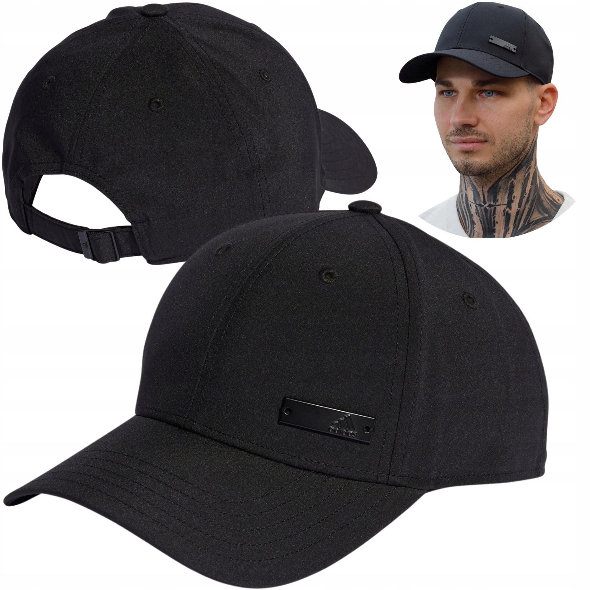 CZAPKA Z DASZKIEM ADIDAS MĘSKA CZARNA SPORTOWA OSFL 58-60