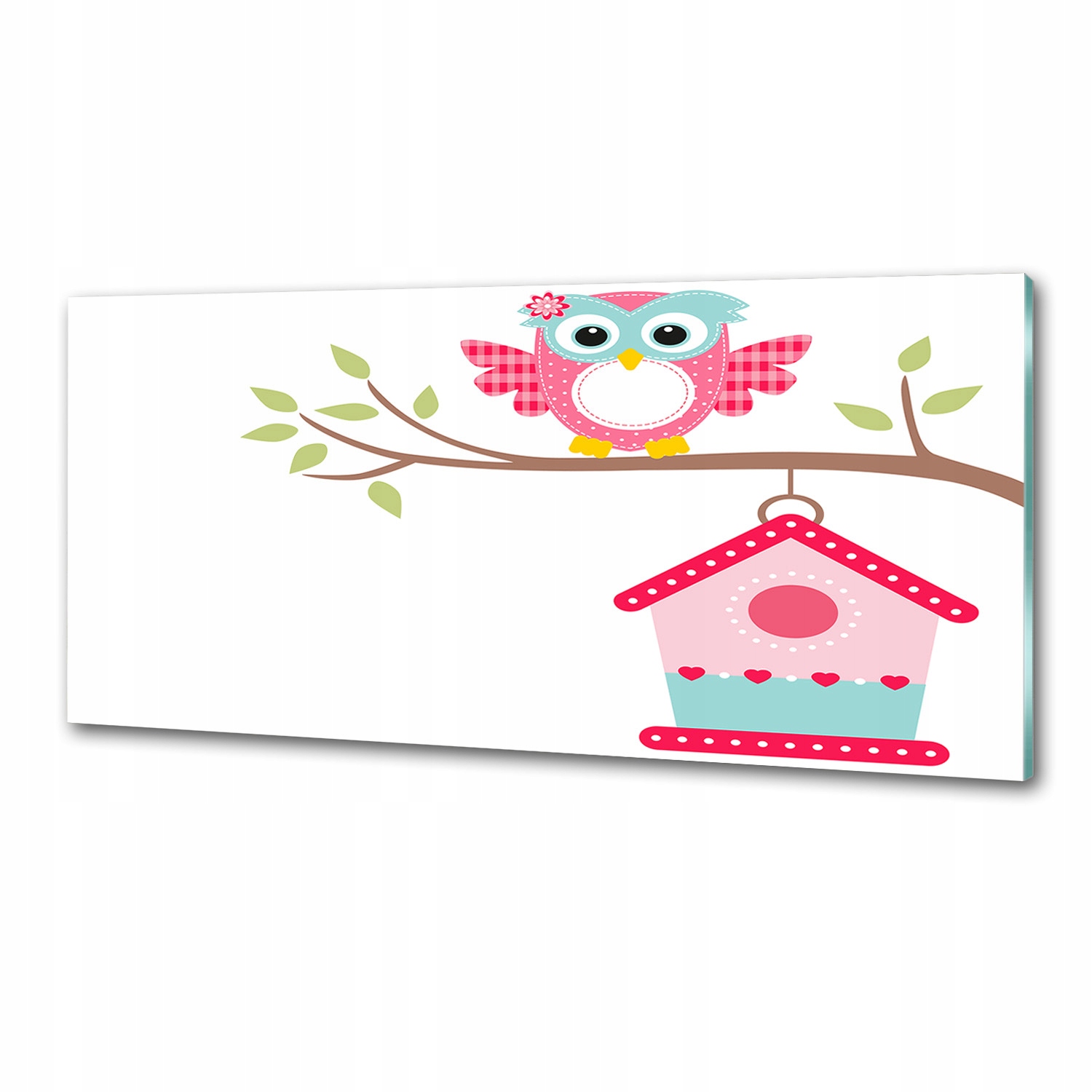 Panel do kuchyne Sova na vetve 125 x 50 cm Lepidlo