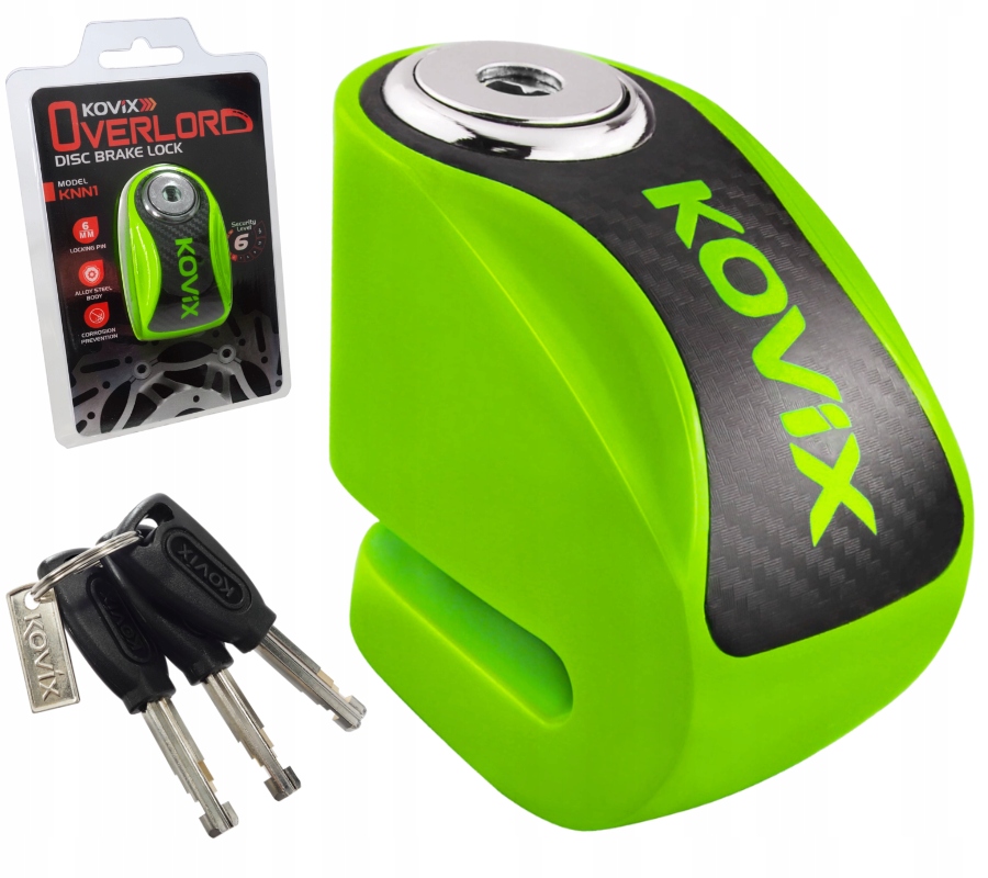Blokada tarczy hamulcowej KOVIX KNN1 fluo zielony