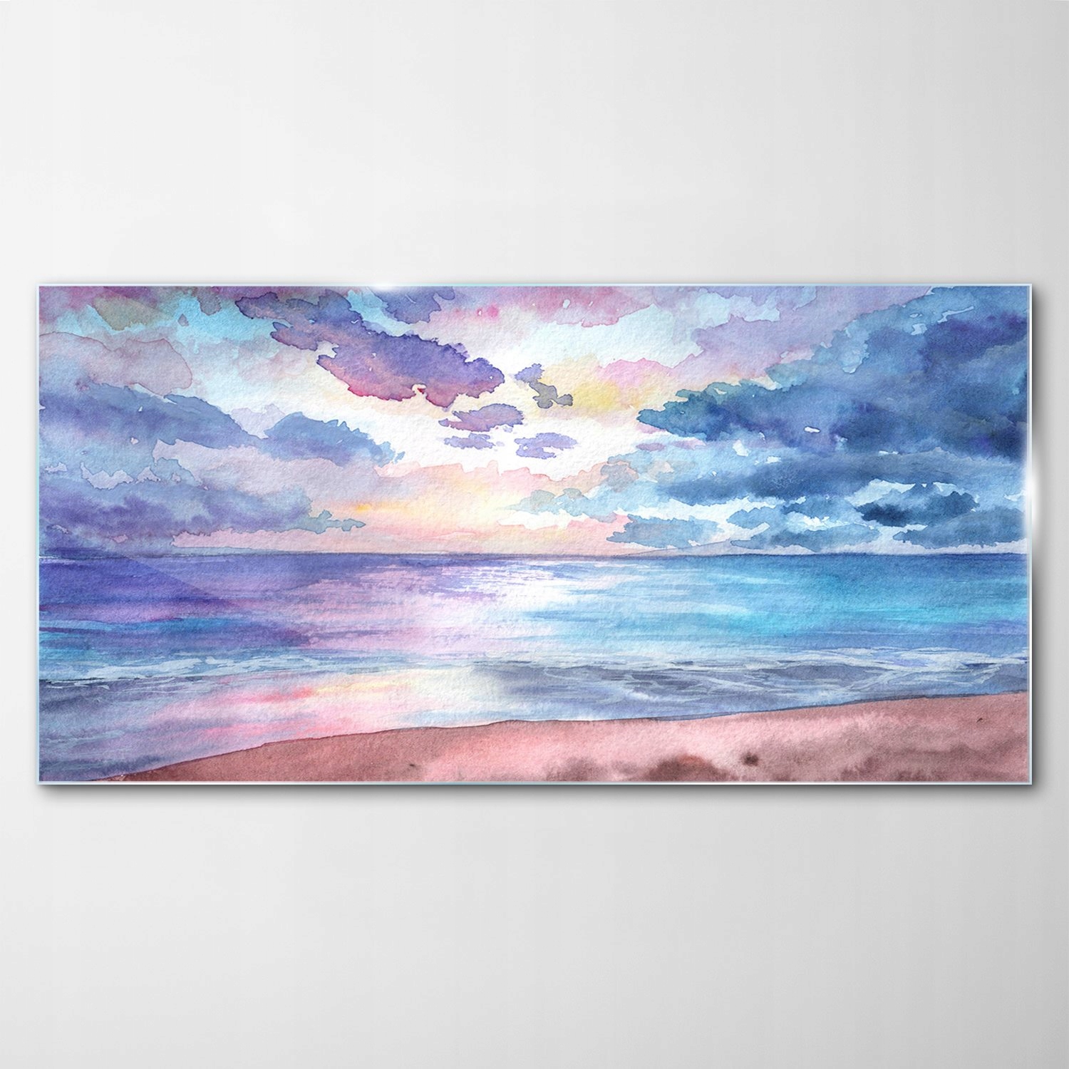 

Obraz Szklany Dekor Akwarele Plaża Woda 120x60