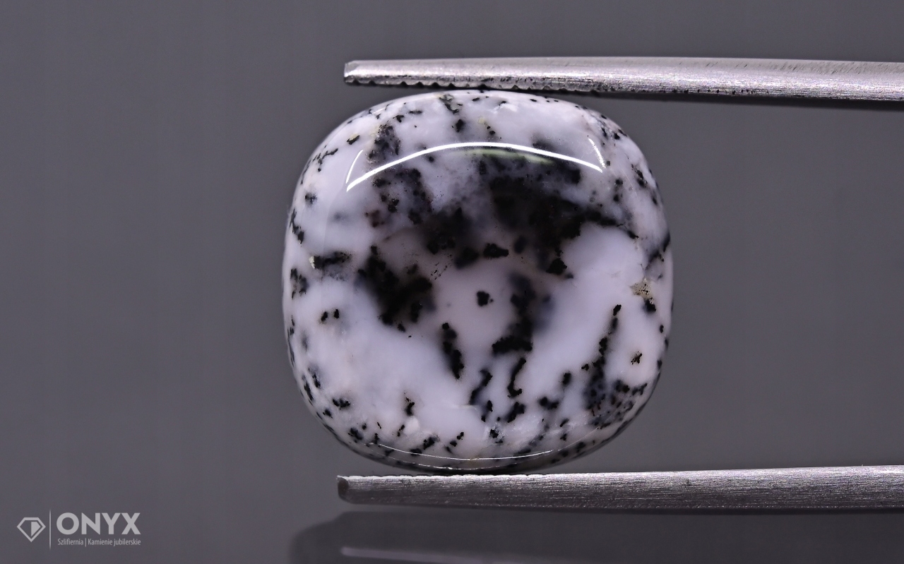 Dendritový achát z Turecka kabošon cushion 14,5x14,