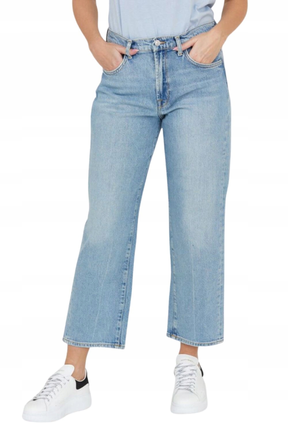 7 For All Mankind Světle modré džíny The Modern Straight Air Wash 29