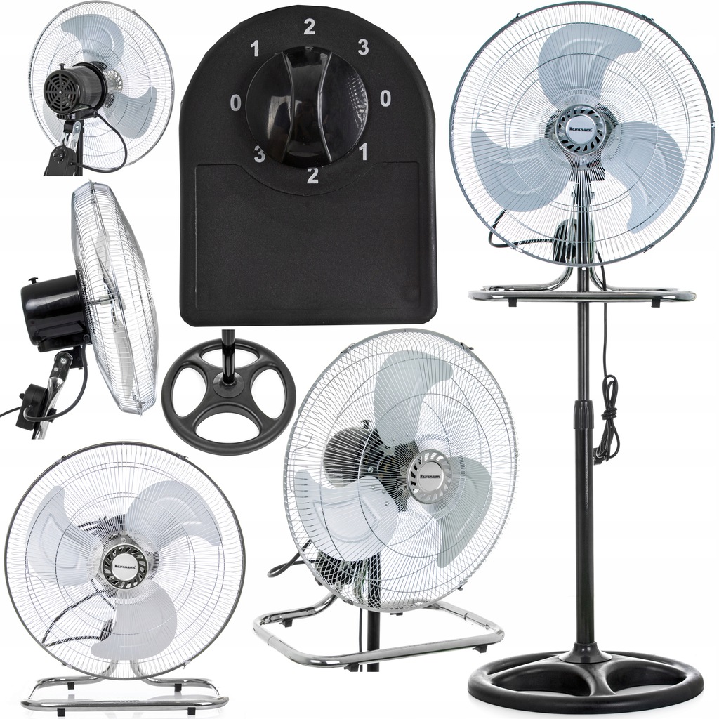 

Wiatrak Wentylator Ravanson 3w1 WT-7046 3 tryby