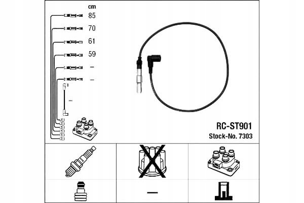 Ngk Zapalovací Kabely Seat Arosa 1.0 (6H)