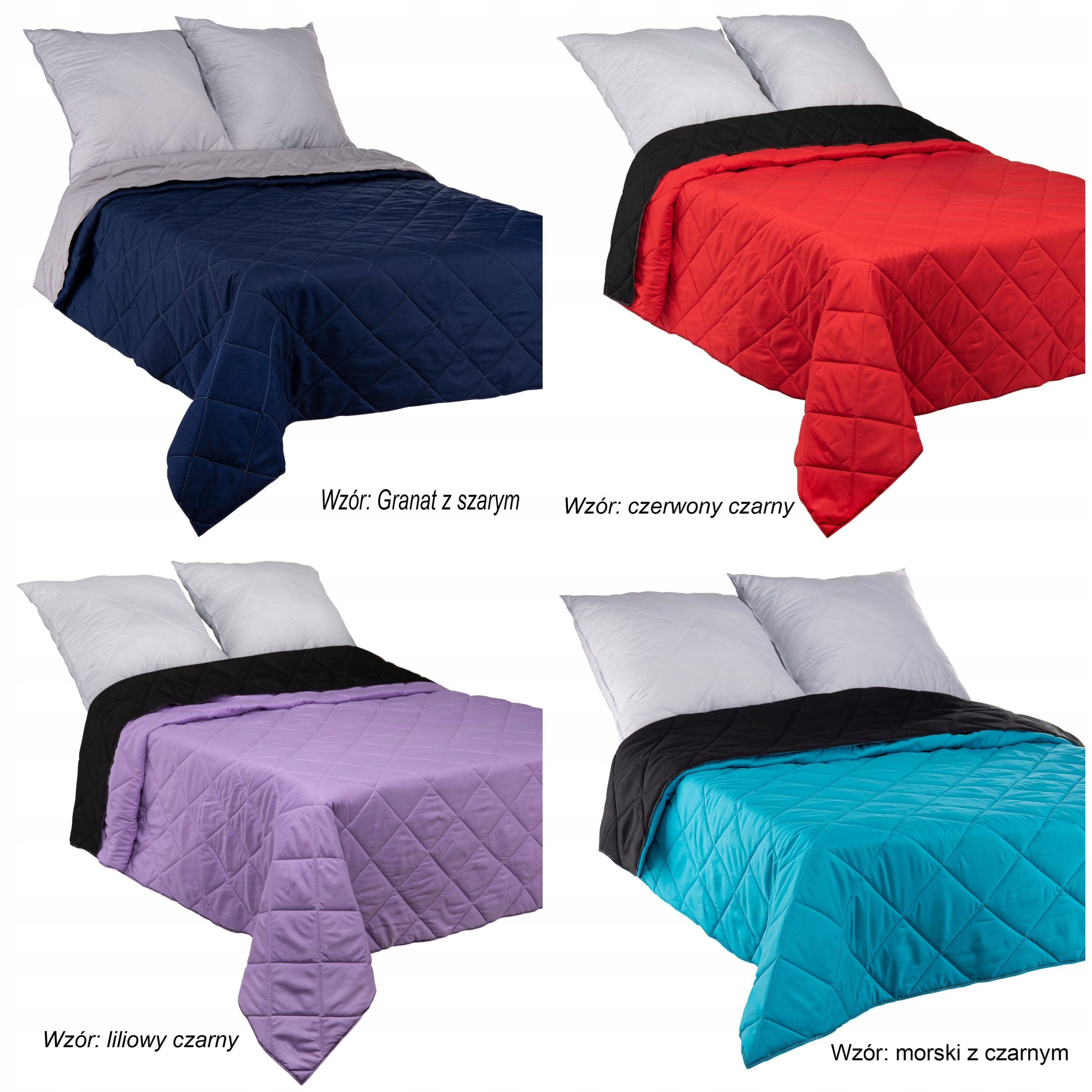 NARZUTA PIKOWANA NA ŁÓŻKO DWUSTRONNA 160X200 KAPA Długość 200 cm