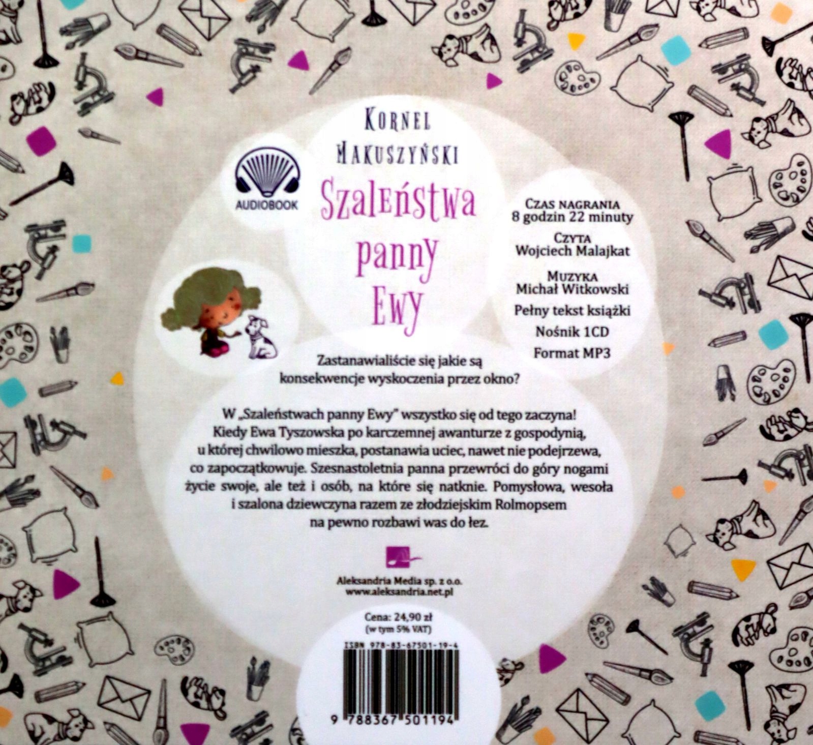 SZALEŃSTWA PANNY EWY - KORNEL MAKUSZYŃSKI (AUDIOBO Stan opakowania oryginalne