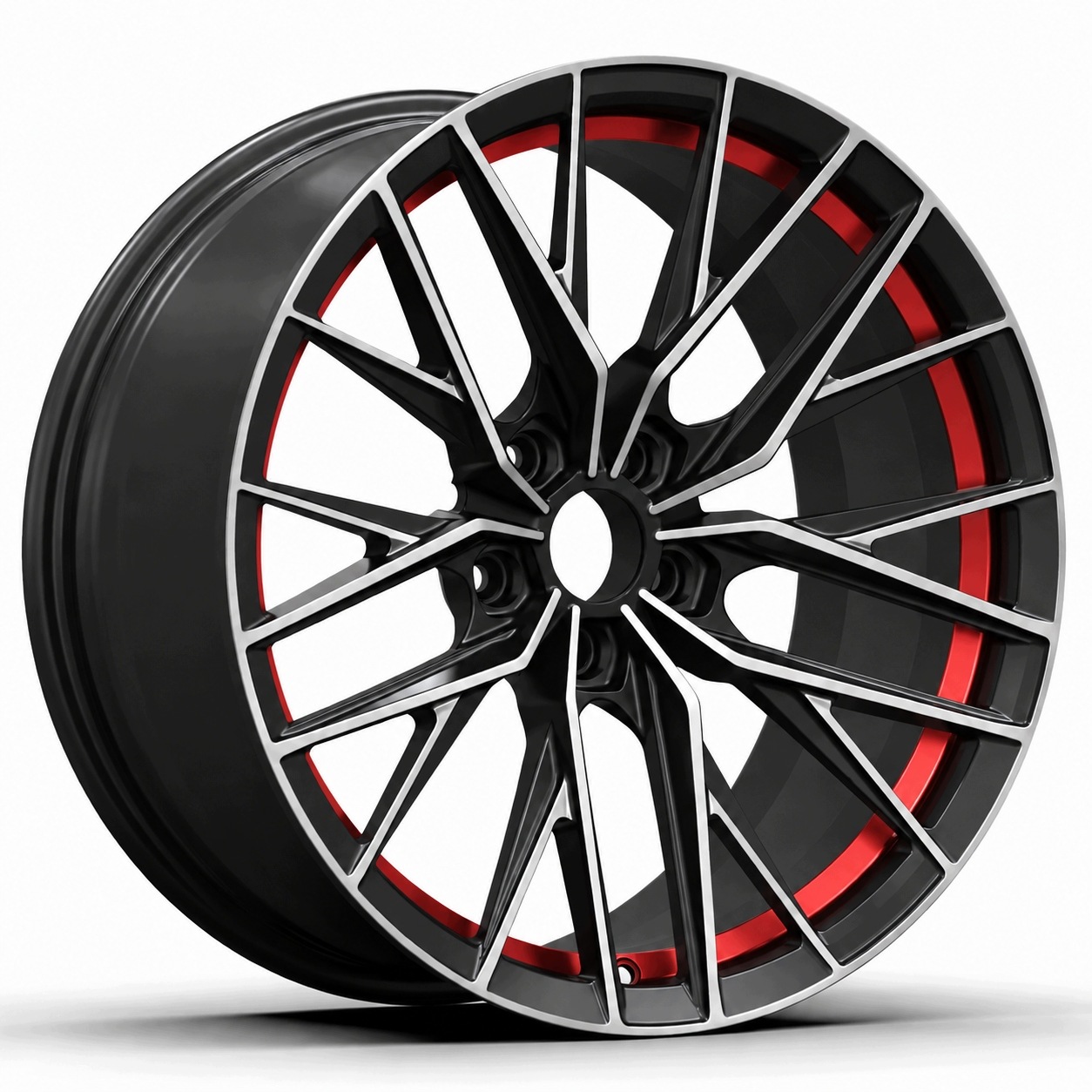 Hliníkové disky 17 Toyota Honda Nisssan Infiniti čierne červená 5x114,3