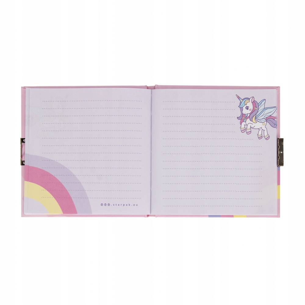 JEDNOROŻEC UNICORN PAMIĘTNIK NOTES zamykany na kłódkę dla dziewczynki 8470 Kod producenta 498702