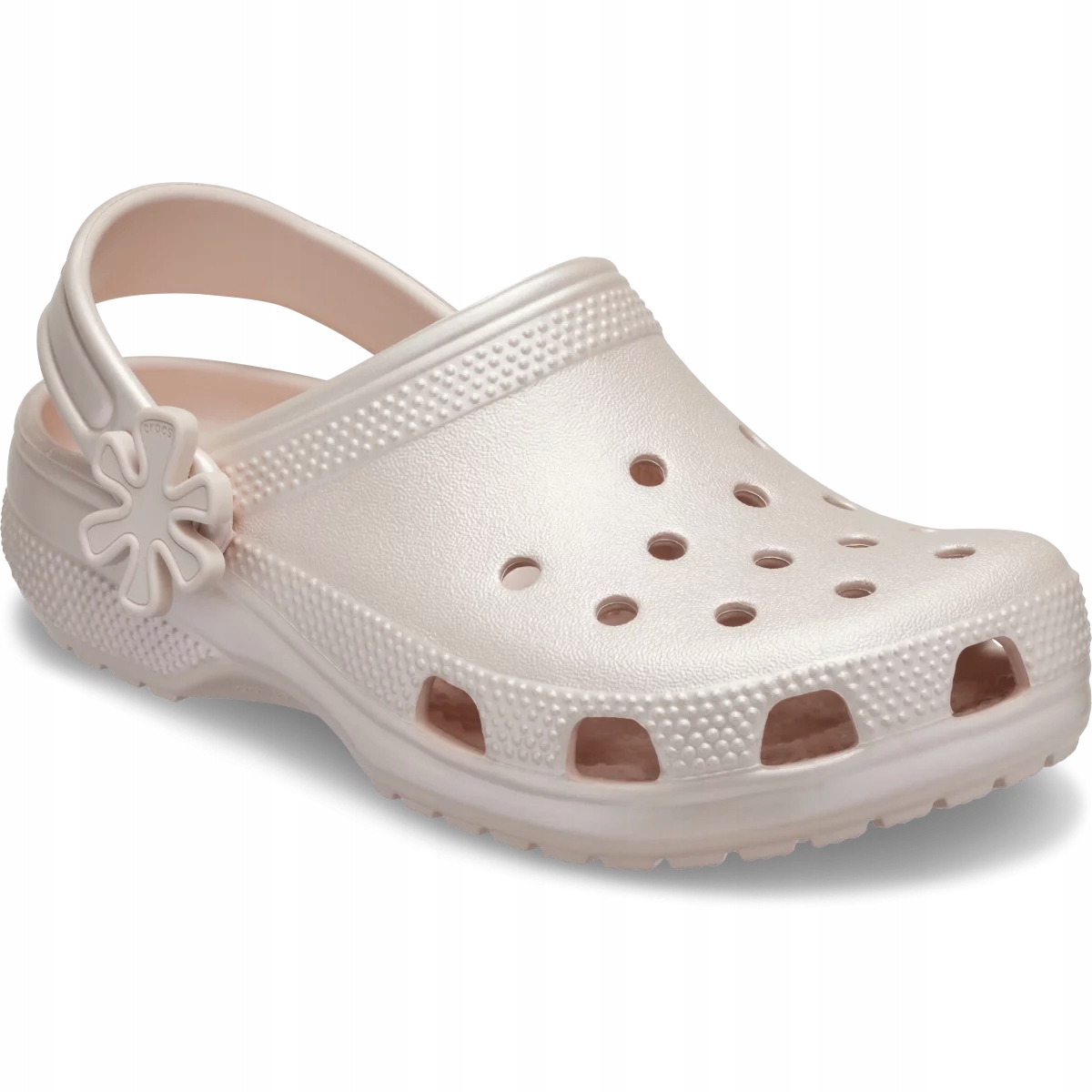 Crocs Dziecięce Lekkie Buty Chodaki Klapki Classic Pearl Shine Clog 23-24