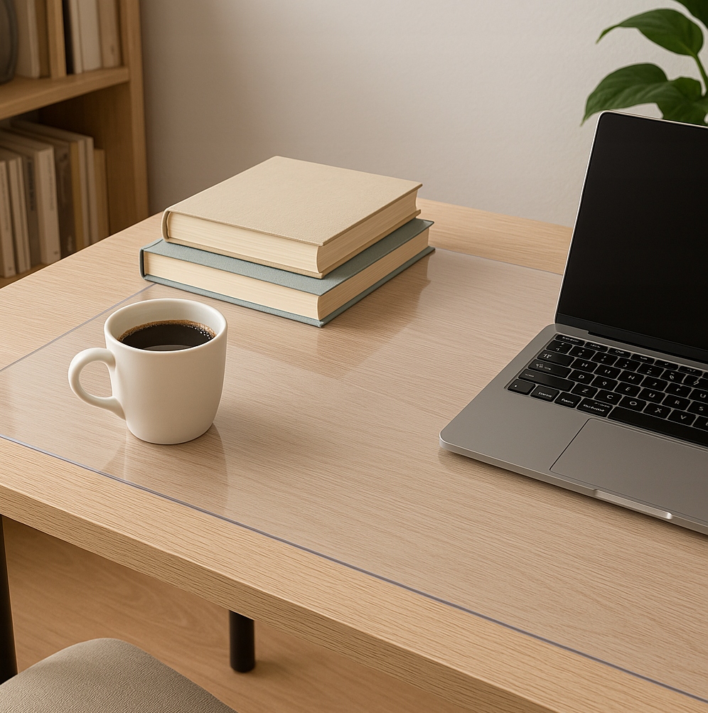 Podkładka ochronna 65x110 cm na biurko blat stół przezroczysta folia 2mm