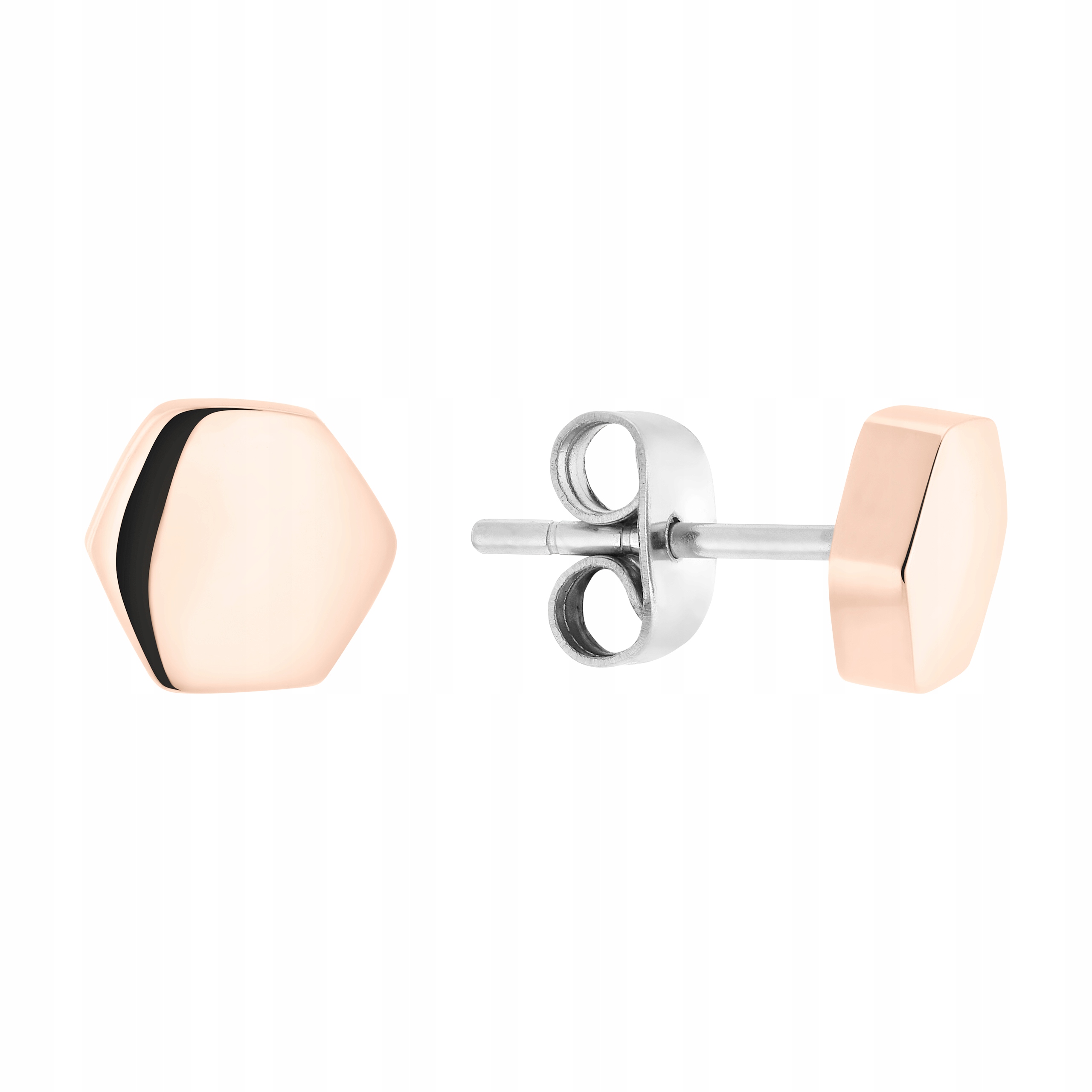 Náušnice Magnetické tyčinky Růžové zlato Ocel