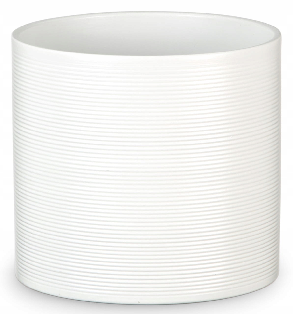 Duża biała osłonka doniczka Scheurich ceramiczna