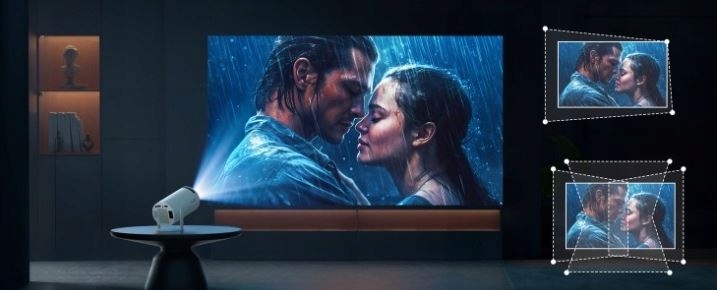 MINI PROJEKTOR SMART TV ANDROID FULL HD 130" Z GŁOŚNIKIEM BLUETOOTH WIFI Marka bez marki