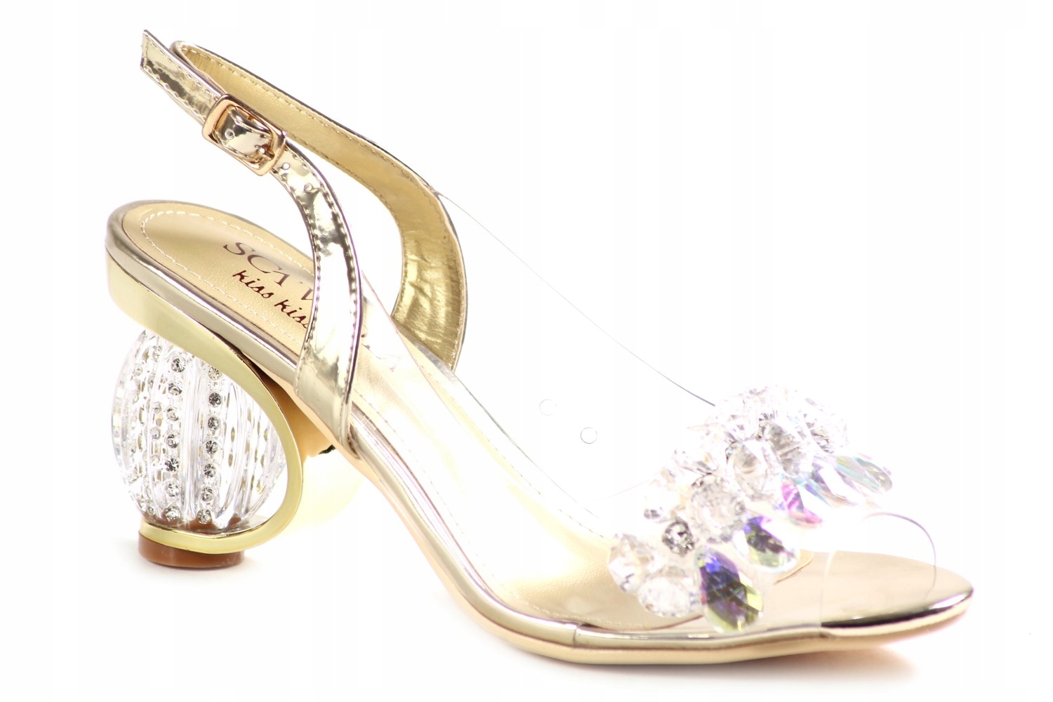 

Czółenka Sca'viola H-06 Gold Złote Damskie