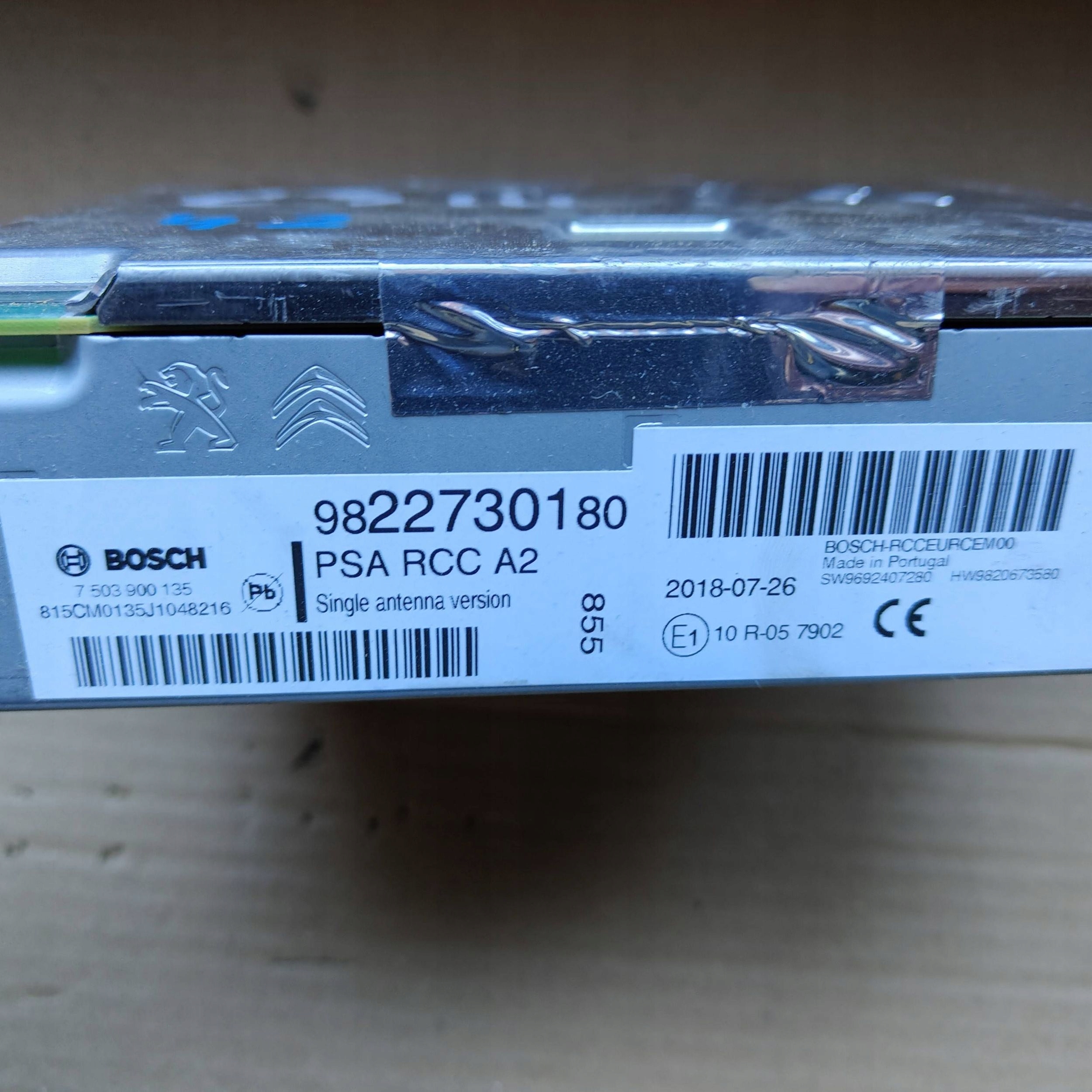 Stacja multimedialna Citroen C3 9822730180